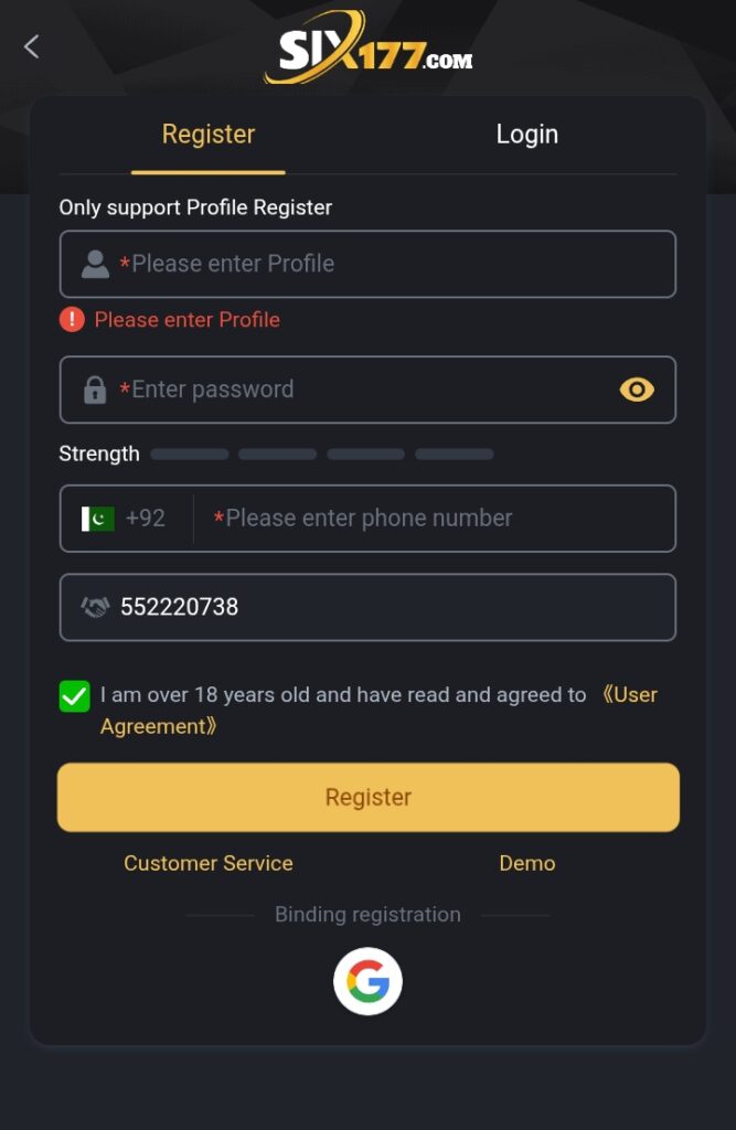 six177-game-register