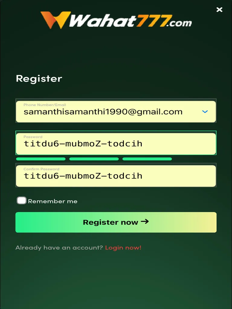 wahat777-register