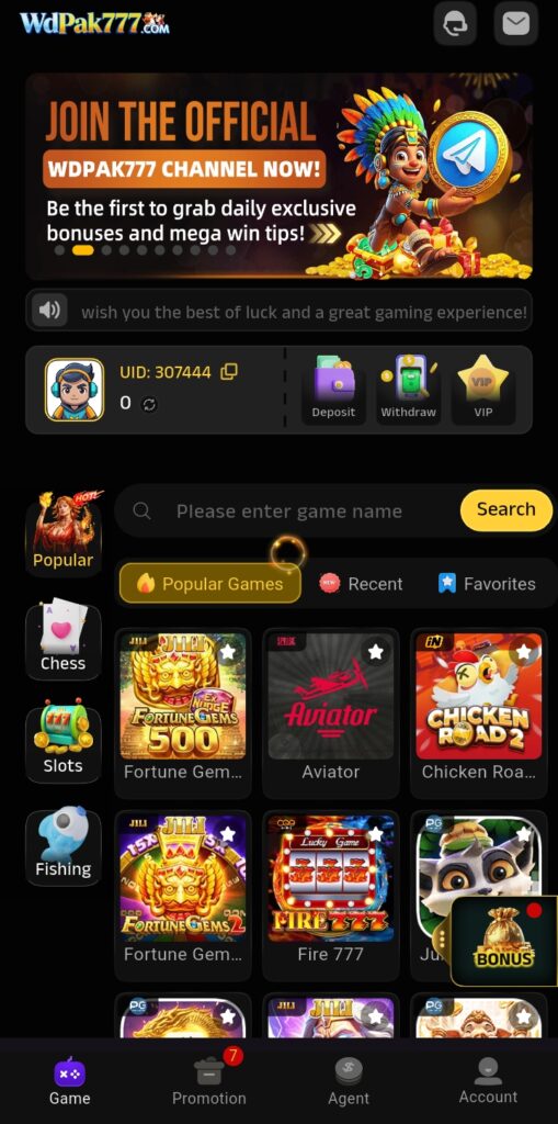 wdpak777 game